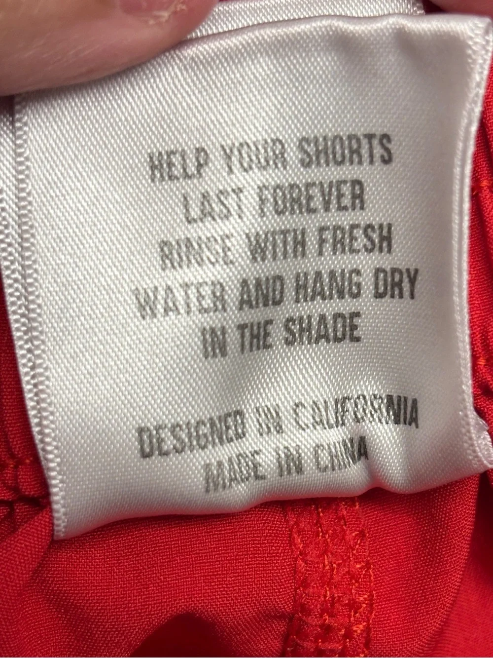Watermen | Lifeguard Red Stretch Swim Shorts | Size Large